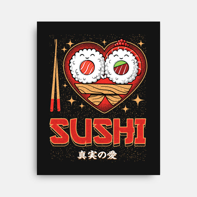 I Love Sushi-None-Stretched-Canvas-Tronyx79