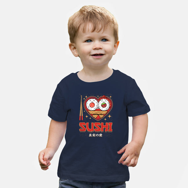 I Love Sushi-Baby-Basic-Tee-Tronyx79