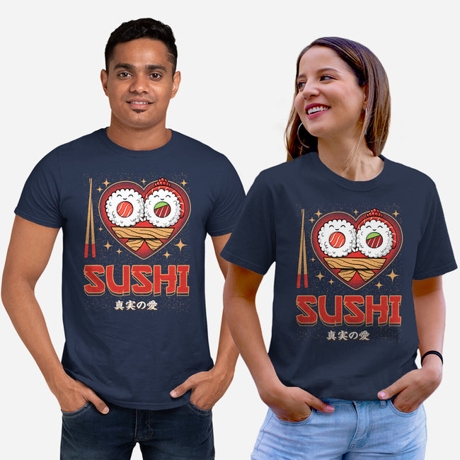 I Love Sushi-Unisex-Basic-Tee-Tronyx79