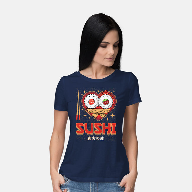 I Love Sushi-Womens-Basic-Tee-Tronyx79