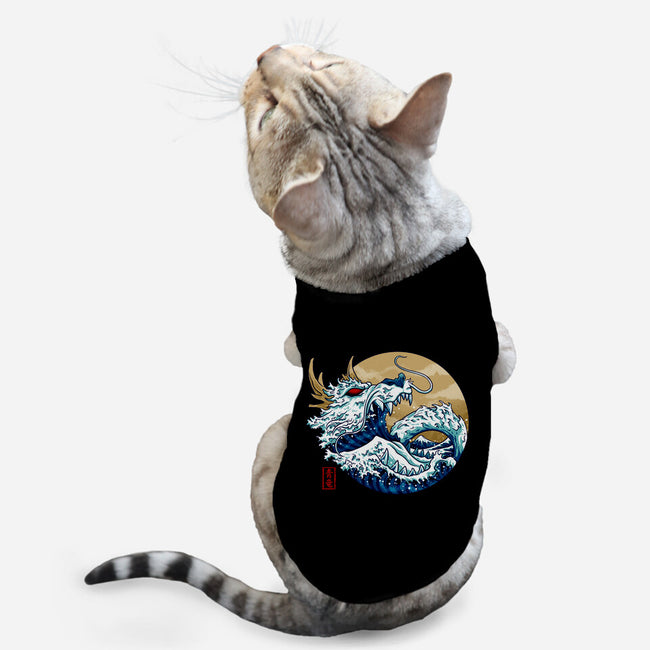 Dragon Wave Off Kanagawa-Cat-Basic-Pet Tank-spoilerinc