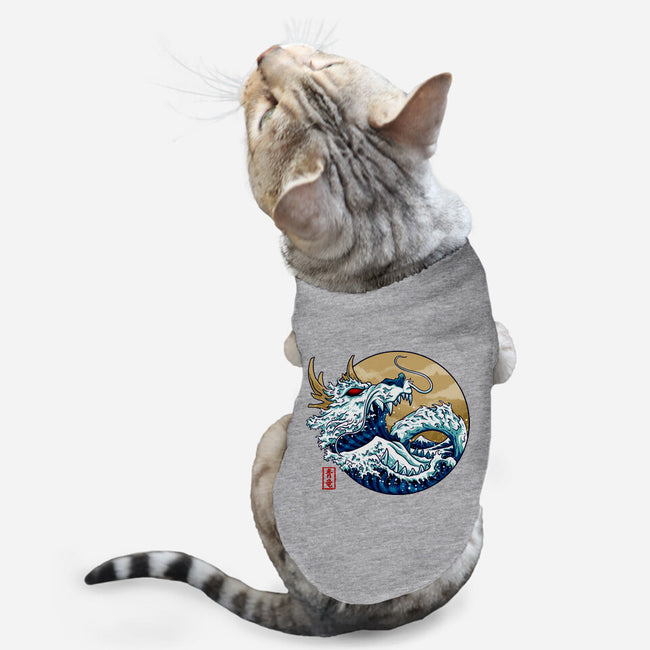 Dragon Wave Off Kanagawa-Cat-Basic-Pet Tank-spoilerinc