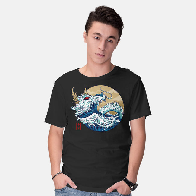 Dragon Wave Off Kanagawa-Mens-Basic-Tee-spoilerinc