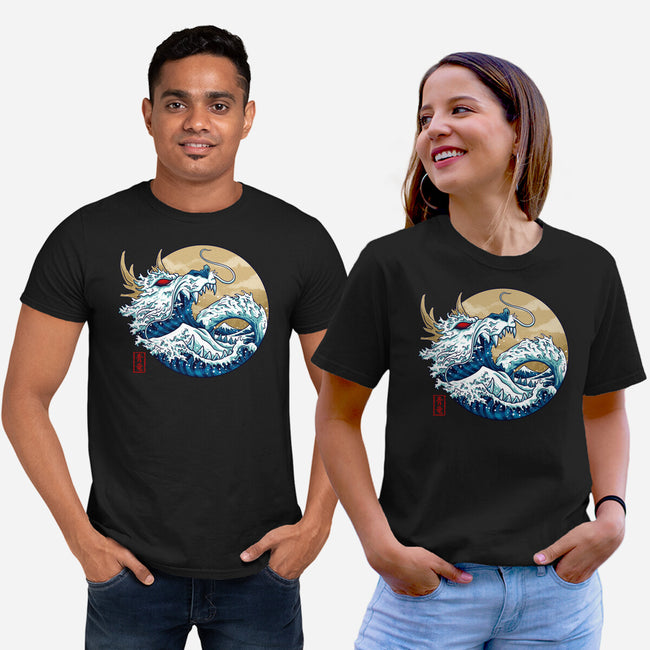 Dragon Wave Off Kanagawa-Unisex-Basic-Tee-spoilerinc