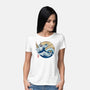 Dragon Wave Off Kanagawa-Womens-Basic-Tee-spoilerinc