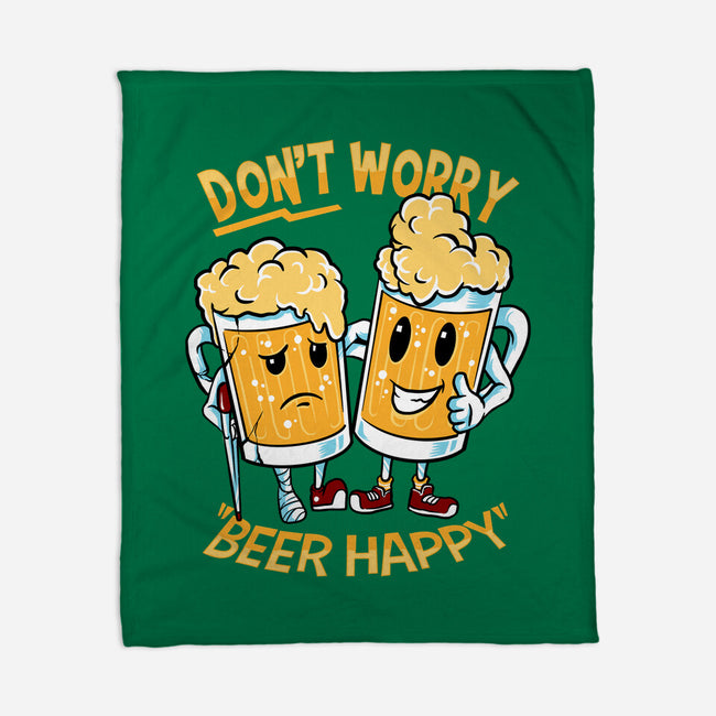 Don't Worry Beer Happy-None-Fleece-Blanket-spoilerinc