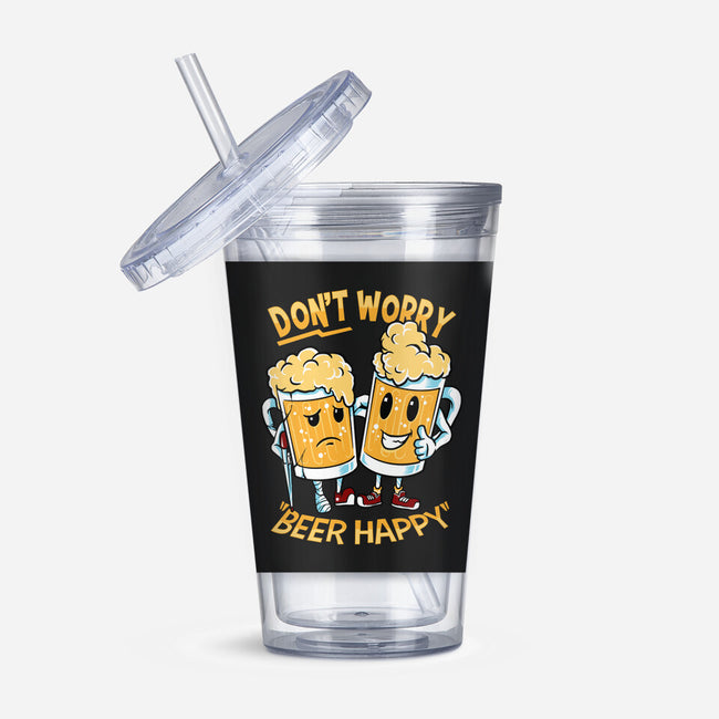 Don't Worry Beer Happy-None-Acrylic Tumbler-Drinkware-spoilerinc