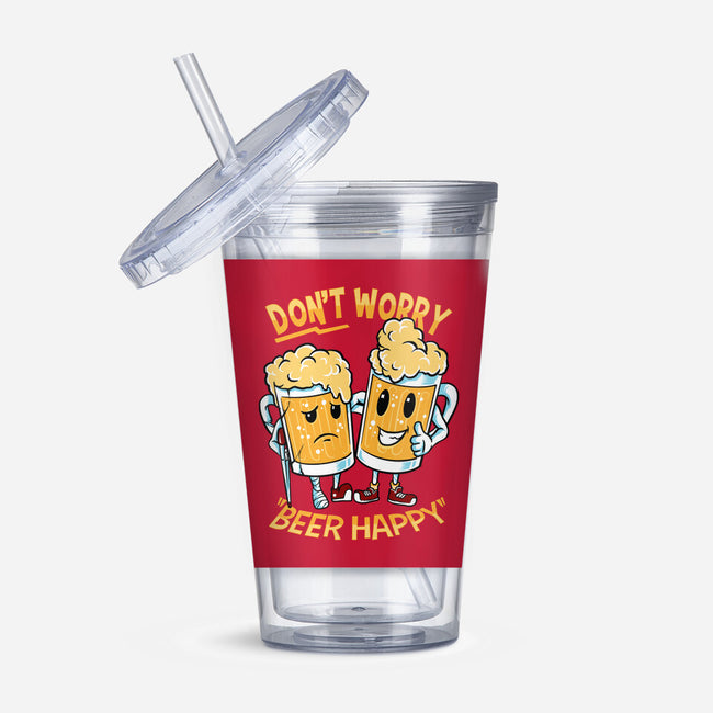 Don't Worry Beer Happy-None-Acrylic Tumbler-Drinkware-spoilerinc