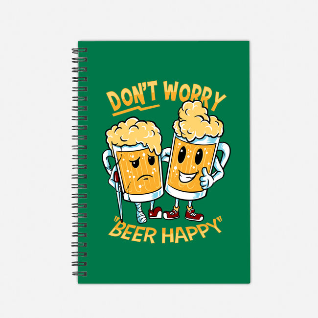 Don't Worry Beer Happy-None-Dot Grid-Notebook-spoilerinc