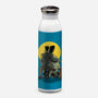 Monster And Bride Gazing At The Moon-None-Water Bottle-Drinkware-zascanauta