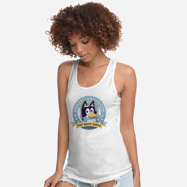 Heeler's Uni-Womens-Racerback-Tank-Geekydog