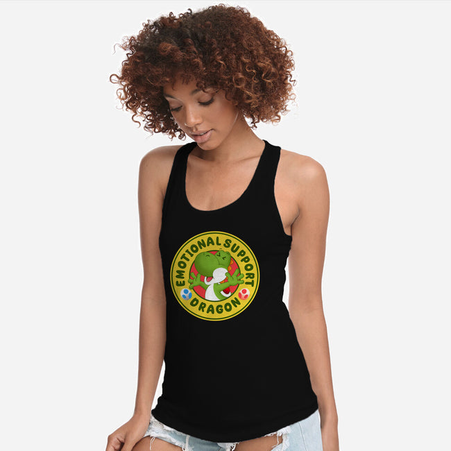 My Emotional Support Dragon-Womens-Racerback-Tank-Tri haryadi