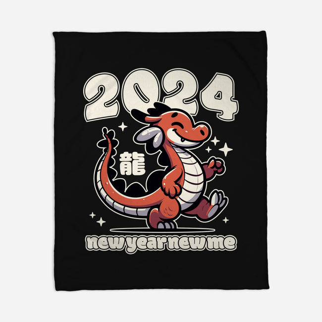 New Year New Dragon-None-Fleece-Blanket-RoboMega