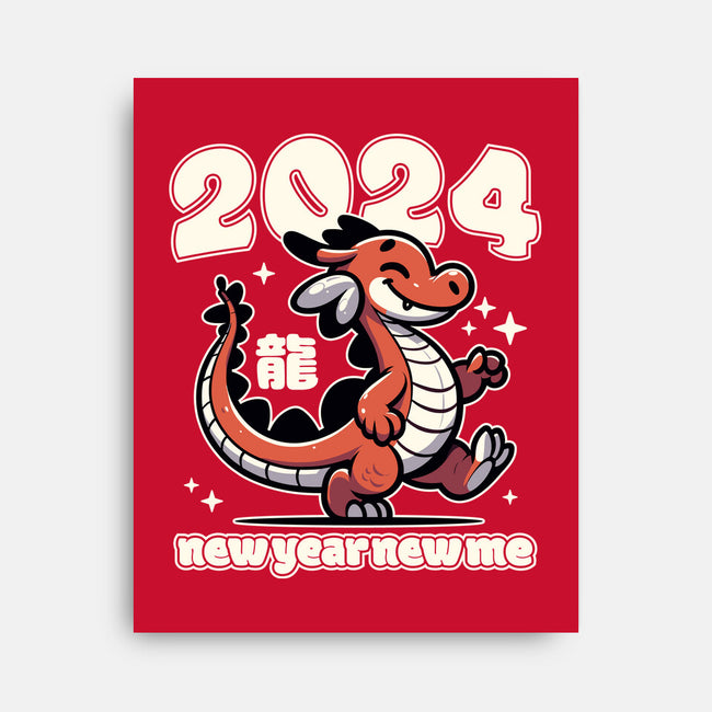 New Year New Dragon-None-Stretched-Canvas-RoboMega