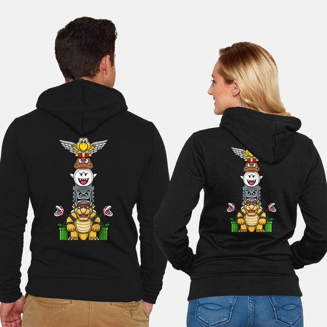 Totem Of Terror-Unisex-Zip-Up-Sweatshirt-drbutler