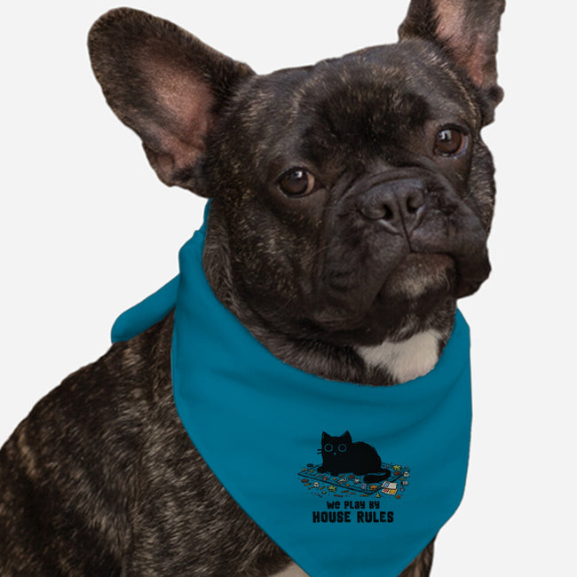 We Play By House Rules-Dog-Bandana-Pet Collar-kg07