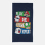 Gamer's Life-None-Beach-Towel-turborat14