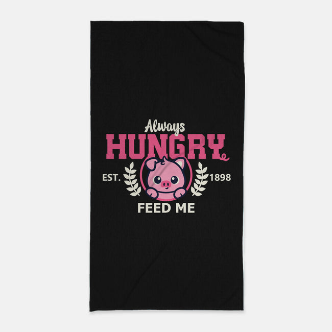 Always Hungry Feed Me-None-Beach-Towel-NemiMakeit