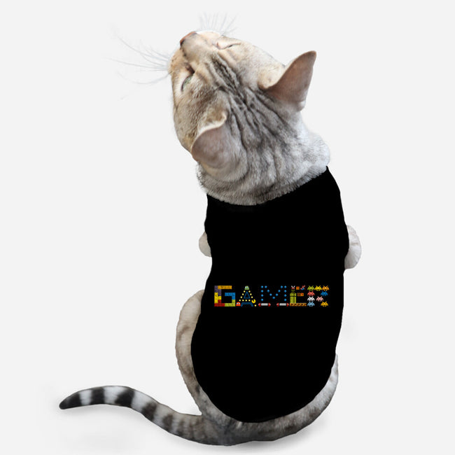 Retro Arcade Gamer-Cat-Basic-Pet Tank-NMdesign