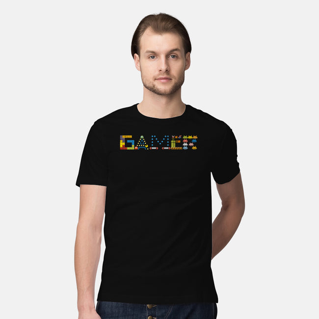 Retro Arcade Gamer-Mens-Premium-Tee-NMdesign