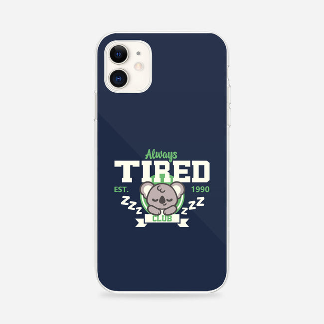 Always Tired Club Koala-iPhone-Snap-Phone Case-NemiMakeit