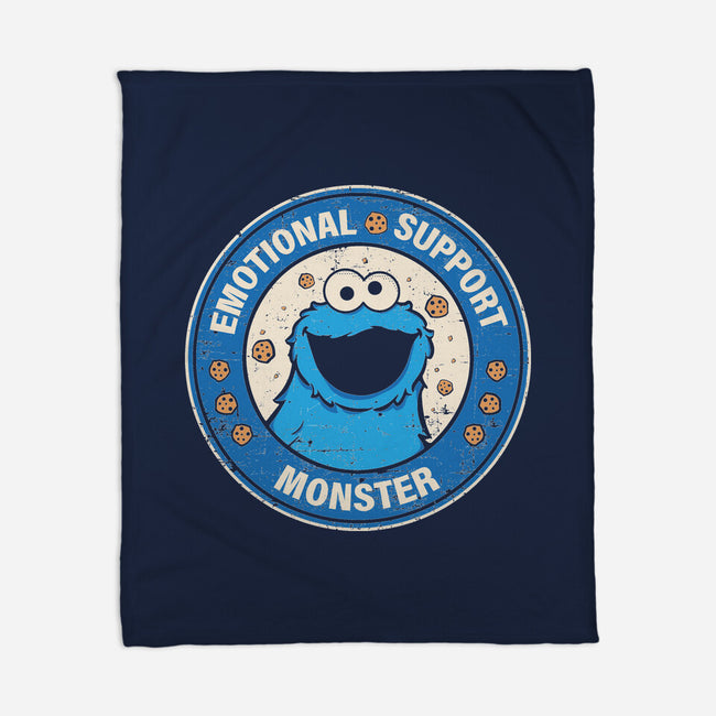 Emotional Support Monster-None-Fleece-Blanket-turborat14