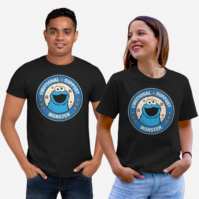 Emotional Support Monster-Unisex-Basic-Tee-turborat14