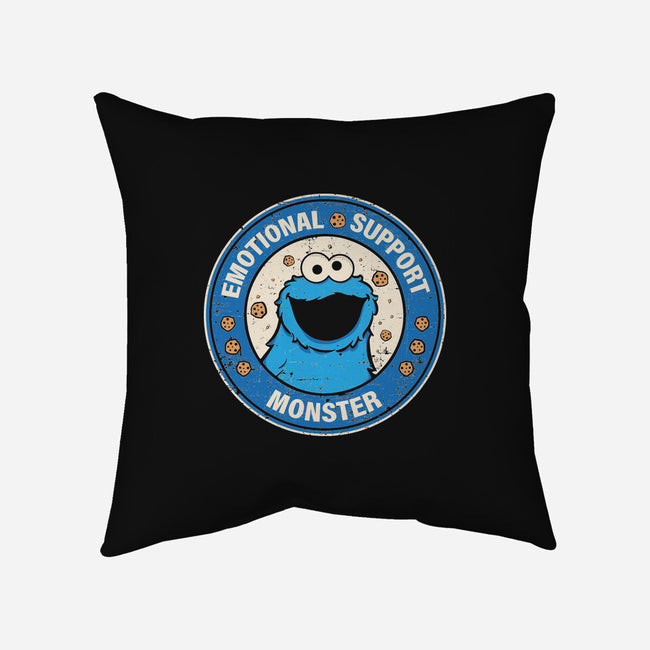 Emotional Support Monster-None-Removable Cover-Throw Pillow-turborat14