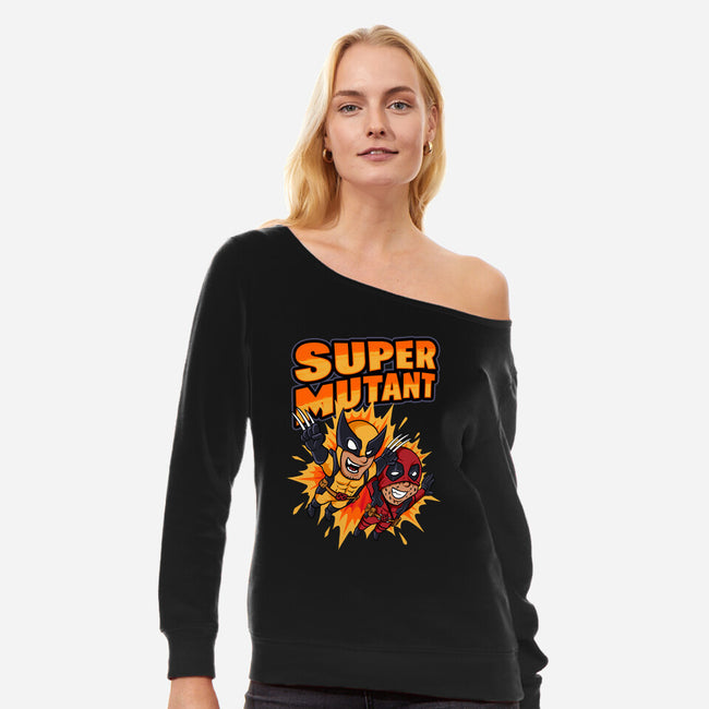 Super Mutant-Womens-Off Shoulder-Sweatshirt-spoilerinc