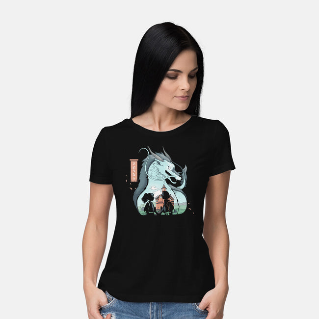 Goodbye Dragon-Womens-Basic-Tee-Vallina84