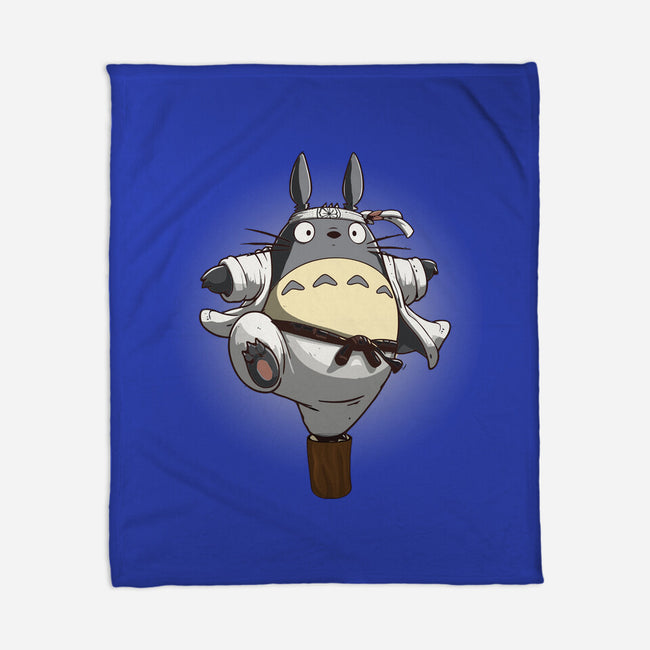 The Crane Kick-None-Fleece-Blanket-maped