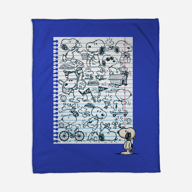 Doodle Beagle-None-Fleece-Blanket-Xentee