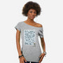 Doodle Beagle-Womens-Off Shoulder-Tee-Xentee