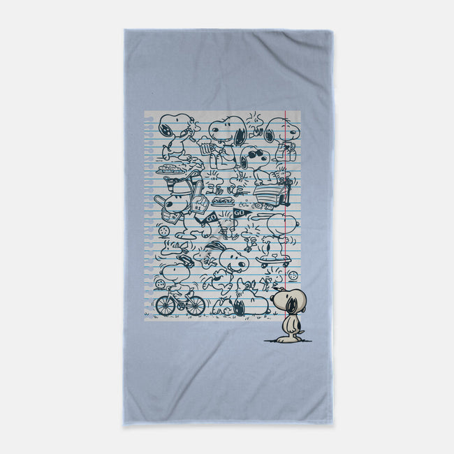 Doodle Beagle-None-Beach-Towel-Xentee