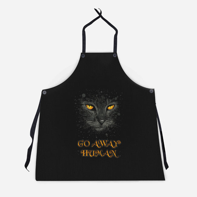 Go Away Human-Unisex-Kitchen-Apron-Tronyx79