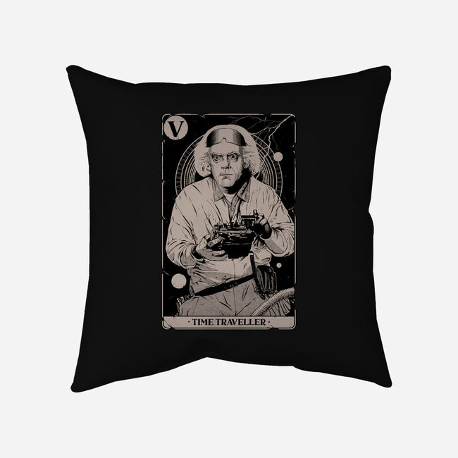 Time Traveller Tarot-None-Removable Cover-Throw Pillow-Hafaell