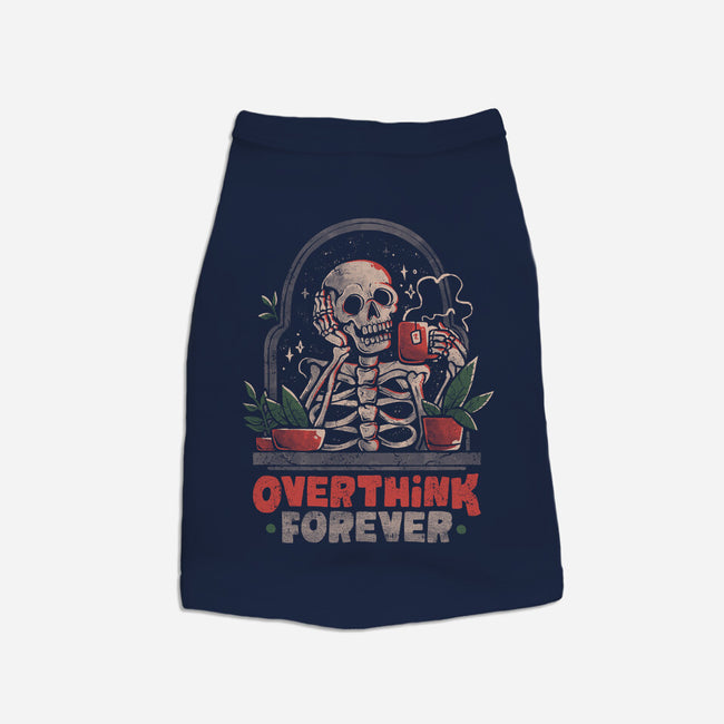 Overthink Forever-Cat-Basic-Pet Tank-eduely