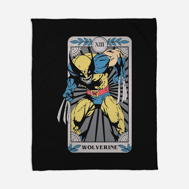 Wolverine Tarot-None-Fleece-Blanket-turborat14