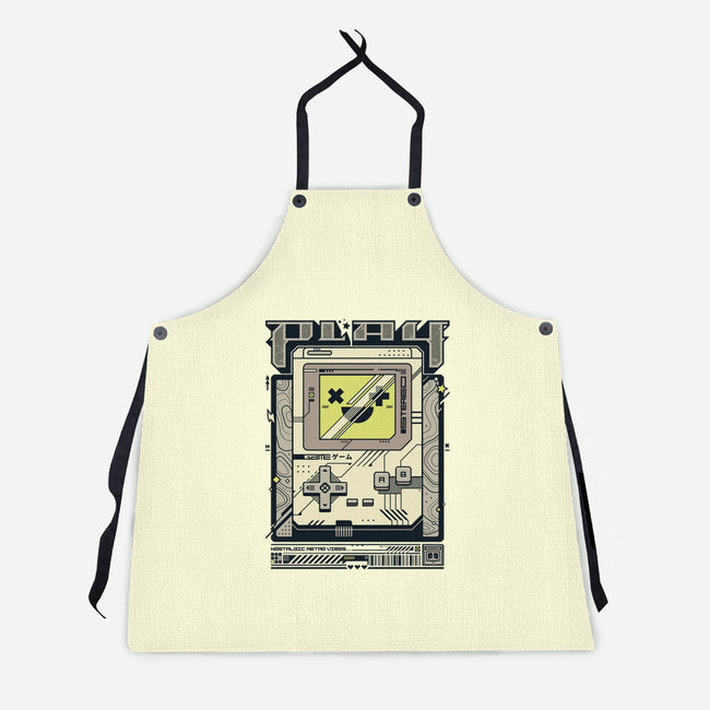 Play Retro Vibes-Unisex-Kitchen-Apron-StudioM6