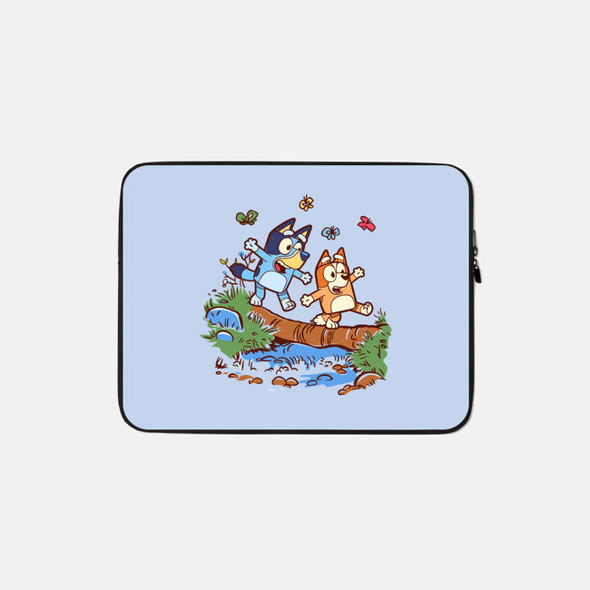 Walking Down The Stream-None-Zippered-Laptop Sleeve-Xentee