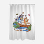 Walking Down The Stream-None-Polyester-Shower Curtain-Xentee