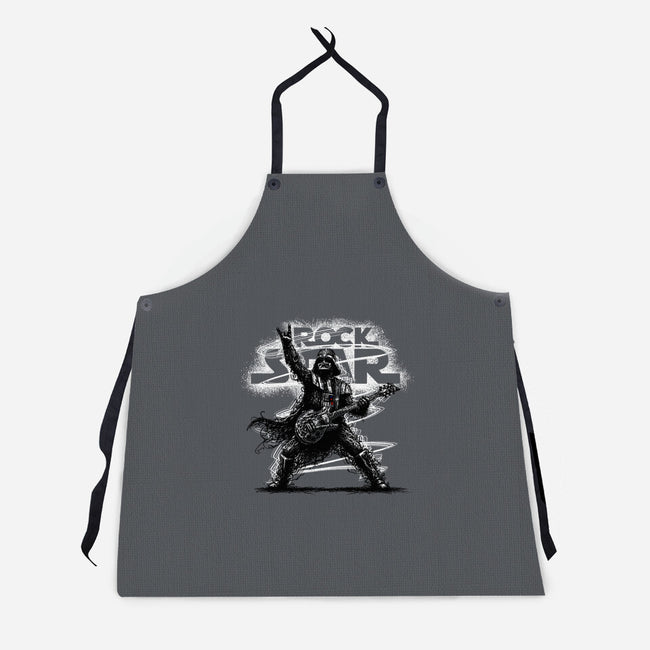 Rock Star Vader-Unisex-Kitchen-Apron-alnavasord