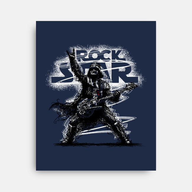 Rock Star Vader-None-Stretched-Canvas-alnavasord