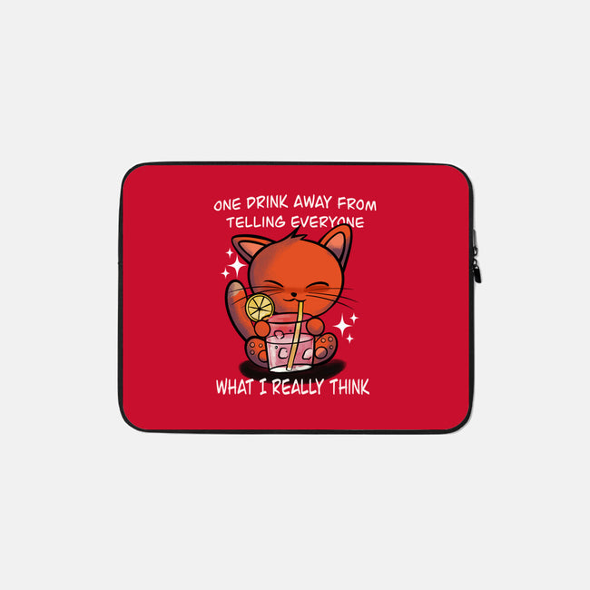 One Drink Away-None-Zippered-Laptop Sleeve-fanfabio