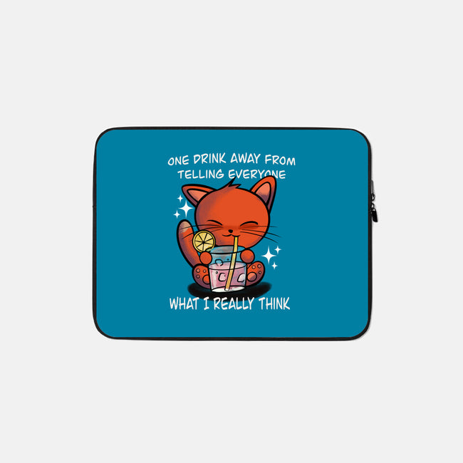 One Drink Away-None-Zippered-Laptop Sleeve-fanfabio