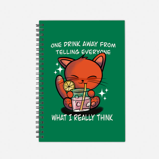 One Drink Away-None-Dot Grid-Notebook-fanfabio