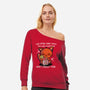 One Drink Away-Womens-Off Shoulder-Sweatshirt-fanfabio