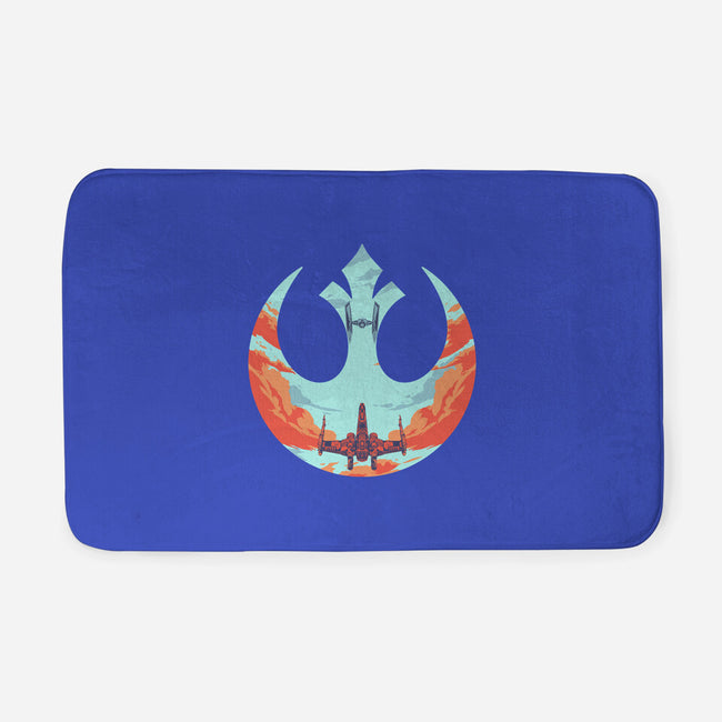 Rebel Fighter-None-Memory Foam-Bath Mat-RamenBoy