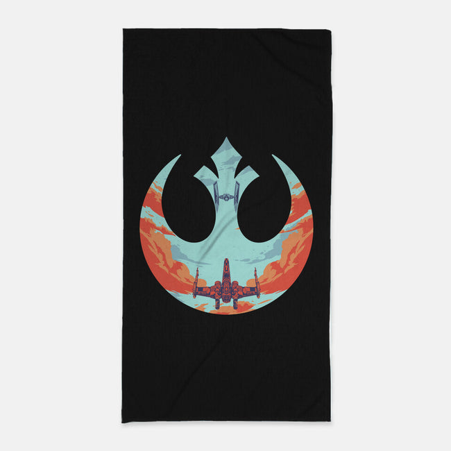 Rebel Fighter-None-Beach-Towel-RamenBoy