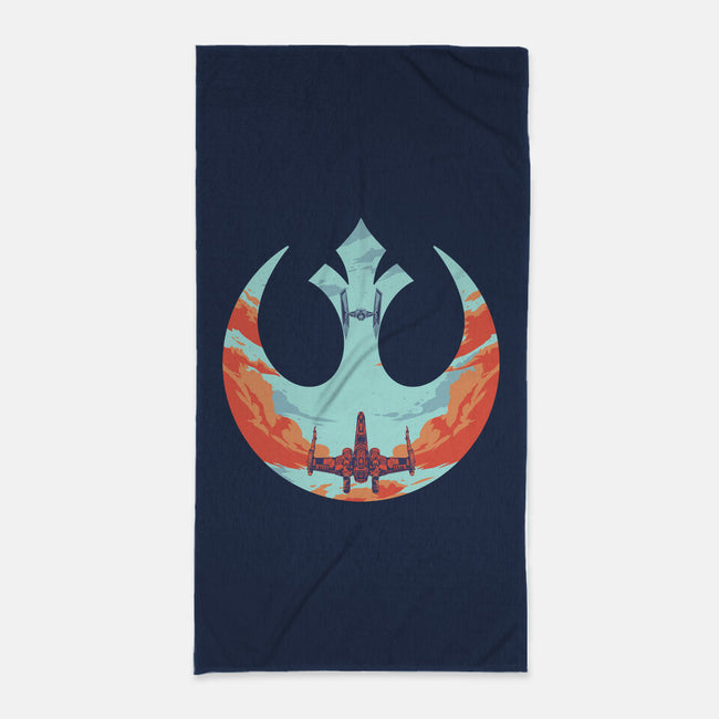 Rebel Fighter-None-Beach-Towel-RamenBoy